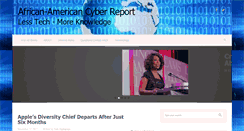Desktop Screenshot of africanamericancyberreport.com